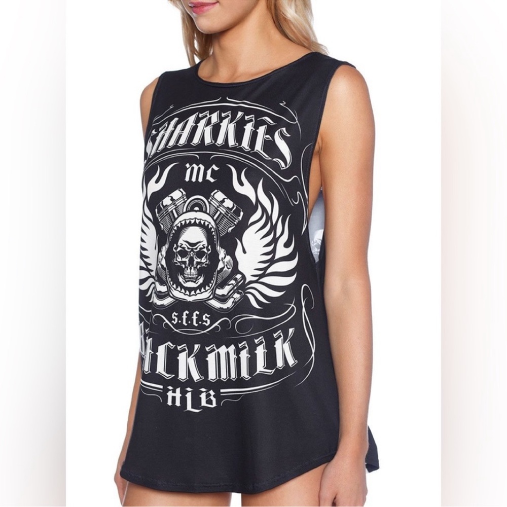 Blackmilk Hlb Sharpies Bf Tank Sleeveless Vest Top